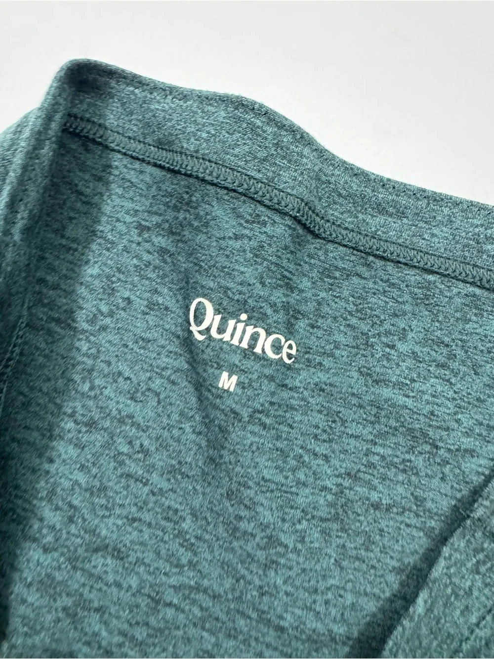 Quince Ultra Soft Maternity Leggings Over Belly Heather Green